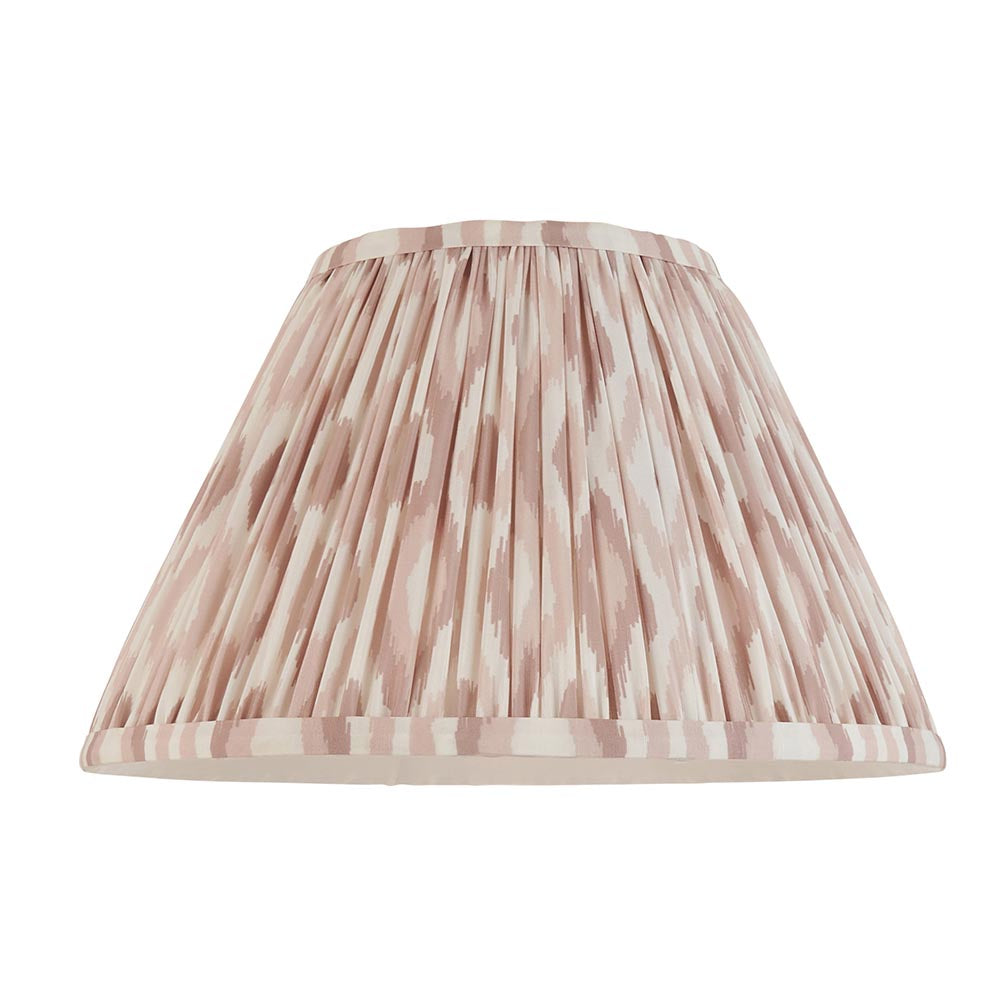 Myrtle And Ikat 30cm Neutral Shade Table Lamp With Gloss Almond White Base