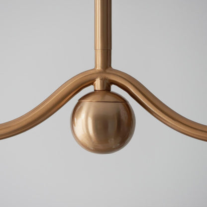 Santiago And Zigzag 4 Lights 16cm Cotswold Green Shade Ceiling Pendant Light In Brushed Aged Brass