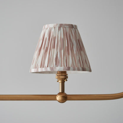 Santiago And Ikat 4 Lights 16cm Neutral Shade Ceiling Pendant Light In Brushed Aged Brass
