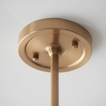 Santiago And Zigzag 5 Lights 16cm Cotswold Green Shade Ceiling Pendant Light In Brushed Aged Brass