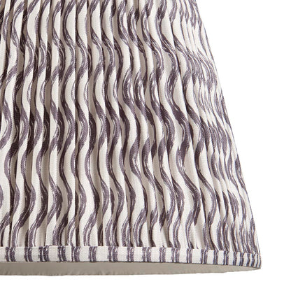 Eltham And Ripple 40cm Pearl Grey Shade Ceiling Light With Red Colour Braided Cable