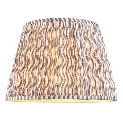 Eltham And Ripple 40cm Pearl Grey Shade Ceiling Light With Red Colour Braided Cable