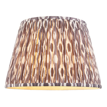 Eltham And Ikat 40cm Pearl Grey Shade Ceiling Light With Red Colour Braided Cable