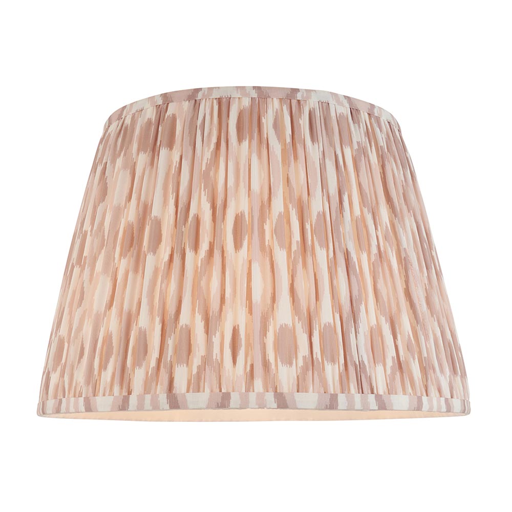 Eltham And Ikat 40cm Neutral Shade Ceiling Light With Red Colour Braided Cable