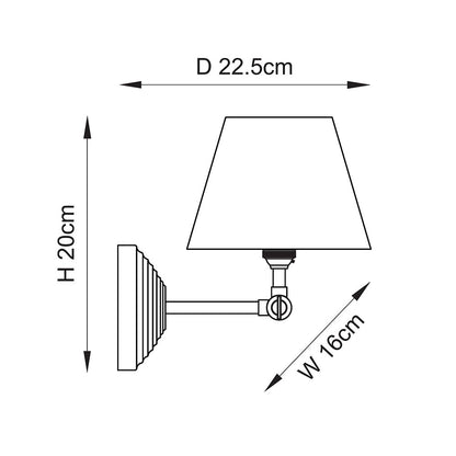 Obelisk Wing And Ripple 16cm Pearl Grey Shade Wall Light In Brushed Aged Brass