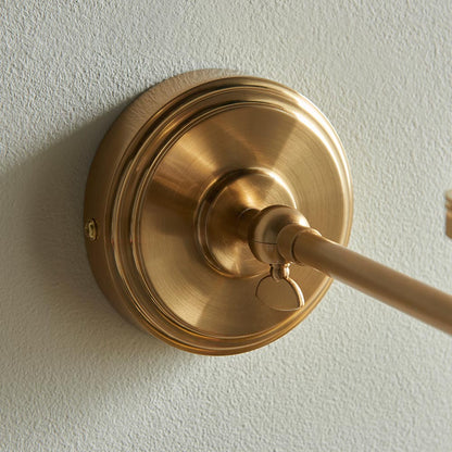 Step Fold And Leaf 16cm Pearl Grey Shade Wall Light In Brushed Aged Brass