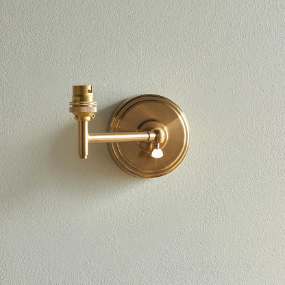 Step Fold And Leaf 16cm Herb Garden Green Shade Wall Light In Brushed Aged Brass