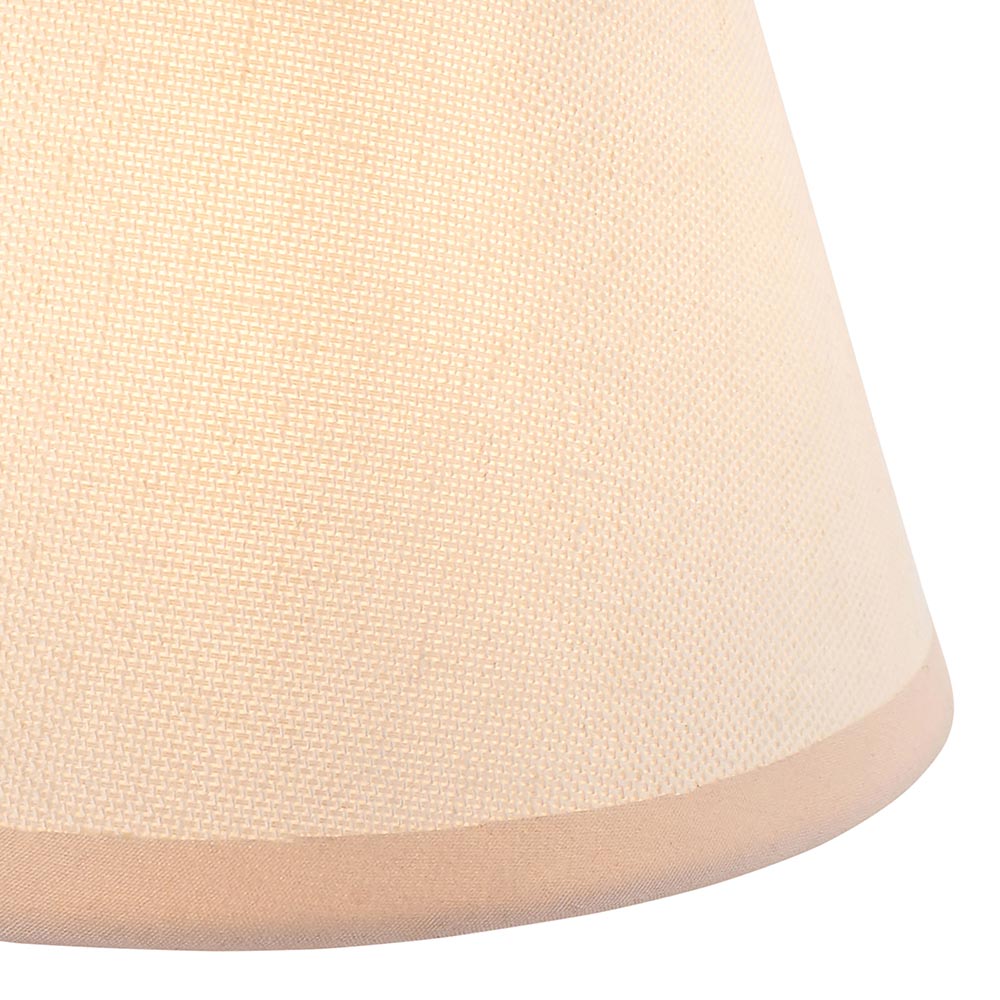 Wood Arc And Ivy 16cm Vintage White Shade Wall Light In Brushed Aged Brass