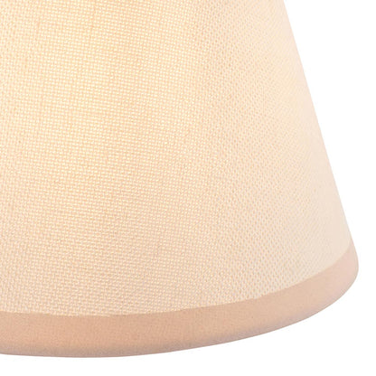 Wood Arc And Ivy 16cm Vintage White Shade Wall Light In Brushed Aged Brass