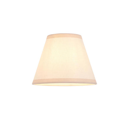Wood Arc And Ivy 16cm Vintage White Shade Wall Light In Brushed Aged Brass