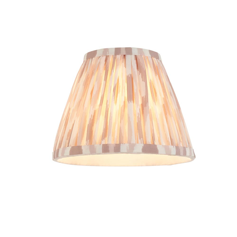 Wood Arc And Ikat 16cm Neutral Shade Wall Light In Brushed Aged Brass