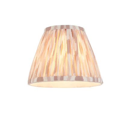 Wood Arc And Ikat 16cm Neutral Shade Wall Light In Brushed Aged Brass