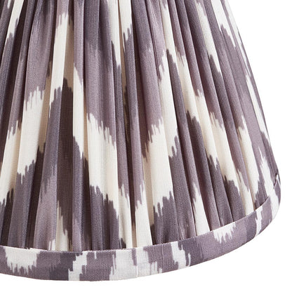 Wood T Bar And Zigzag 16cm Pearl Grey Shade Wall Light In Brushed Aged Brass