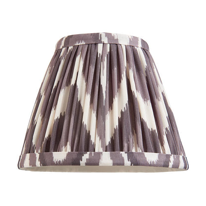 Wood Wing And Zigzag 16cm Pearl Grey Shade Wall Light In Brushed Aged Brass