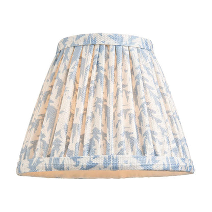 Wood Fold And Leaf 16cm Shell Bay Blue Shade Wall Light In Brushed Aged Brass