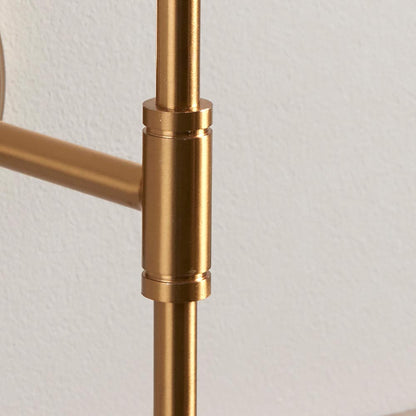 Dome T Bar And Ripple 20cm Pearl Grey Shade Wall Light In Brushed Aged Brass