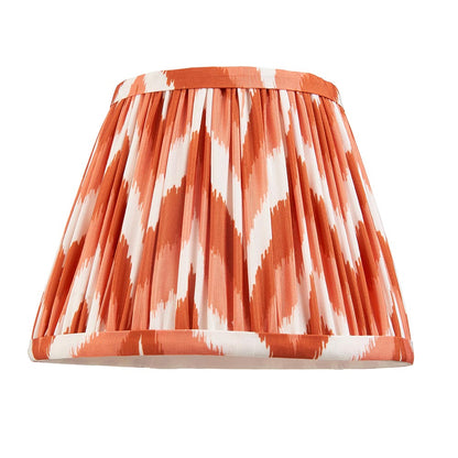 Obelisk Arc And Zigzag 20cm Apricot Orange Shade Wall Light In Brushed Aged Brass