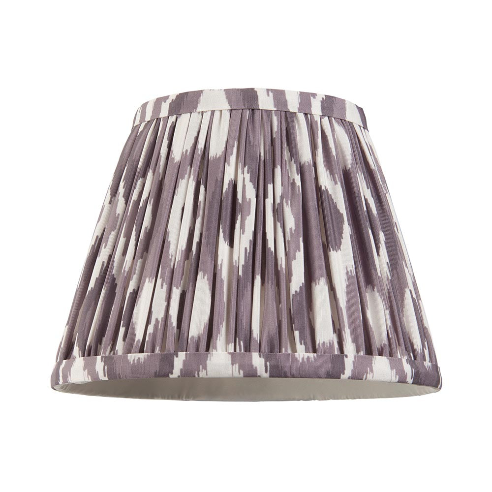 Step Arc And Ikat 20cm Pearl Grey Shade Wall Light In Brushed Aged Brass