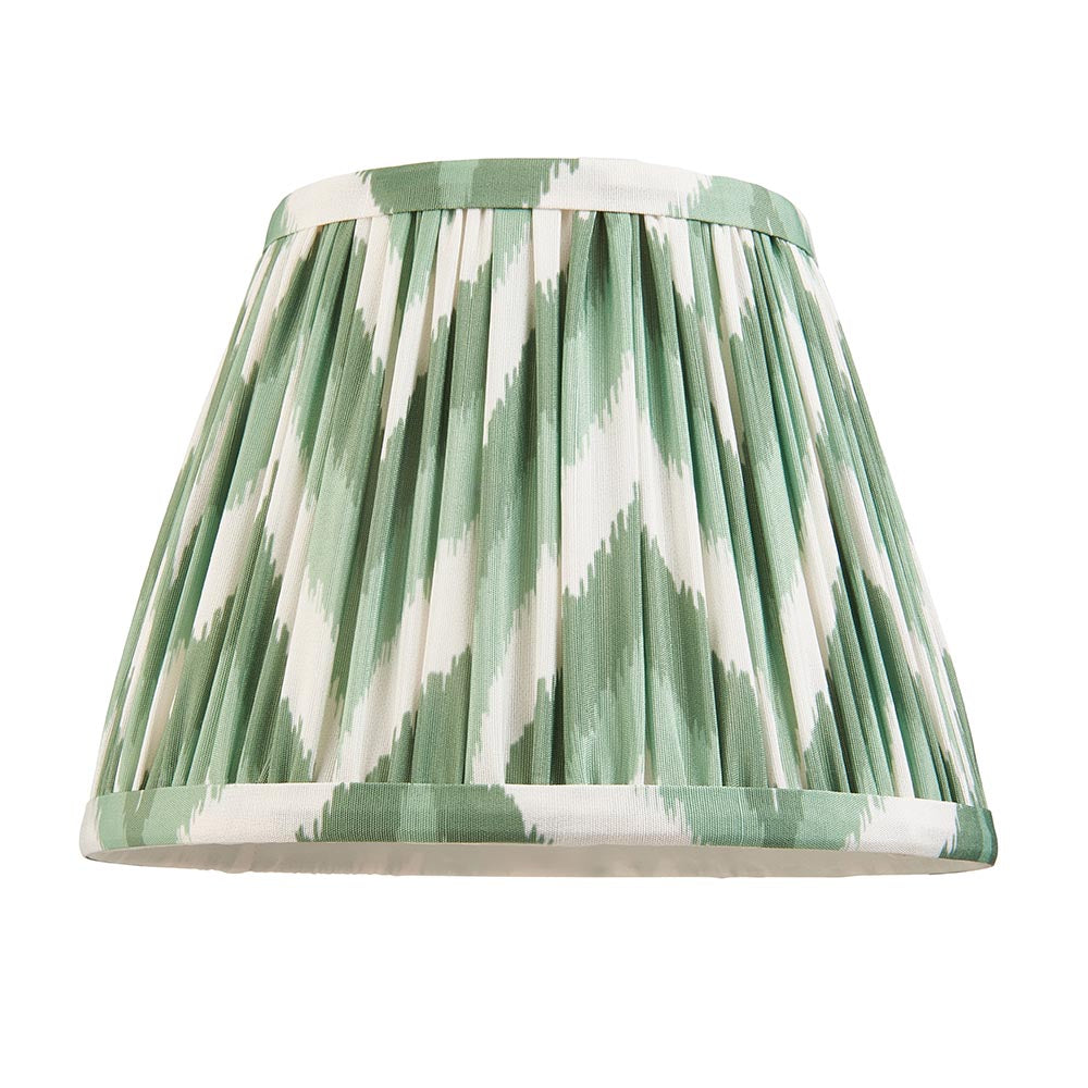 Step T Bar And Zigzag 20cm Cotswold Green Shade Wall Light In Brushed Aged Brass