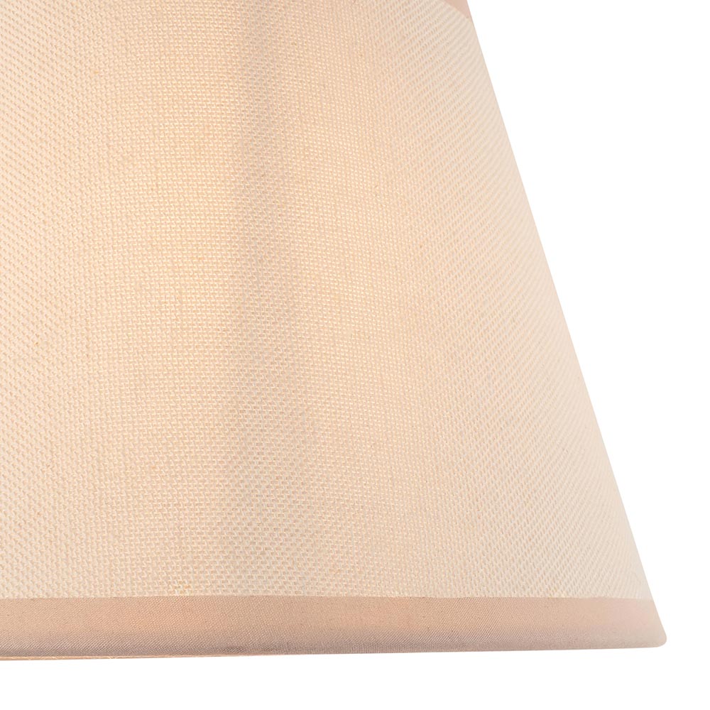 Wood Arc And Ivy 20cm Vintage White Shade Wall Light In Brushed Aged Brass