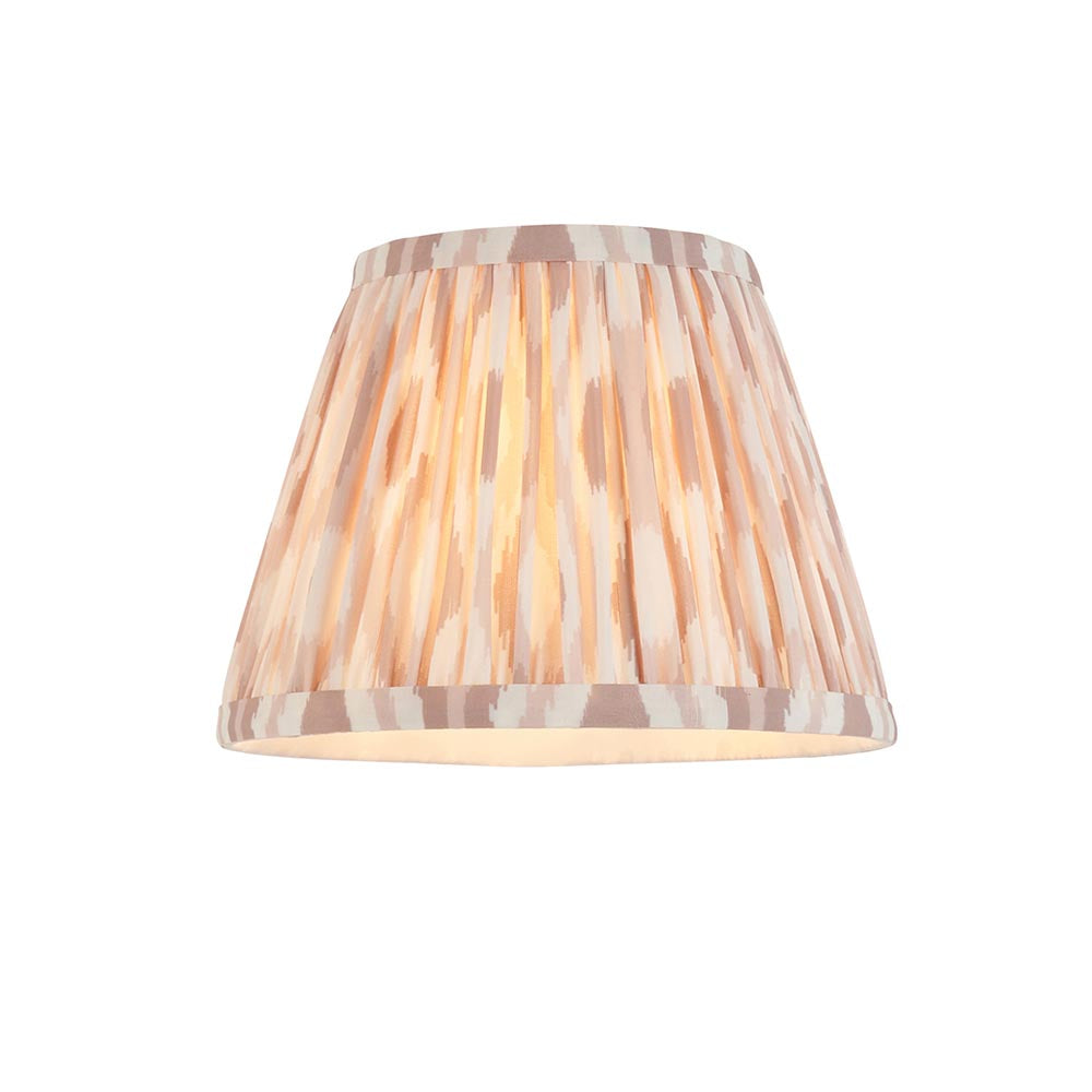 Wood Arc And Ikat 20cm Neutral Shade Wall Light In Brushed Aged Brass