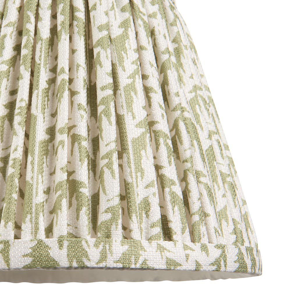 Wood T Bar And Leaf 20cm Herb Garden Green Shade Wall Light In Brushed Aged Brass