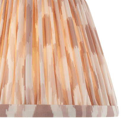 Wood T Bar And Ikat 20cm Neutral Shade Wall Light In Brushed Aged Brass