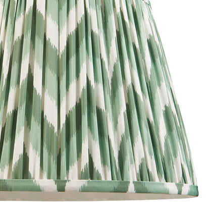 Carnaby And Zigzag 35cm Cotswold Green Shade Floor Lamp Satin Cotswold Green Base