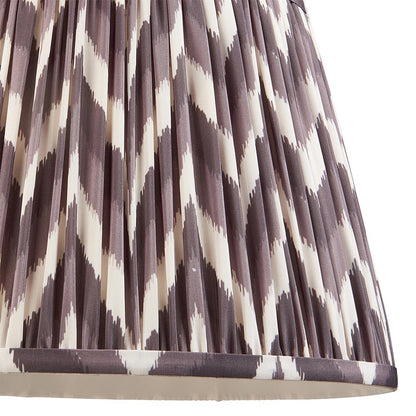 Carnaby And Zigzag 35cm Pearl Grey Shade Floor Lamp Satin Marlin Blue Base