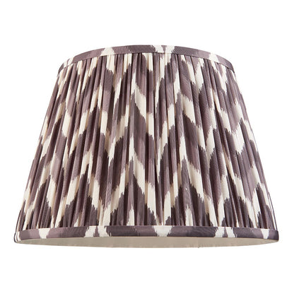 Carnaby And Zigzag 35cm Pearl Grey Shade Floor Lamp Satin Marlin Blue Base