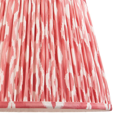 Carnaby And Ikat 35cm Coral Pink Shade Floor Lamp With Satin Marlin Blue Base