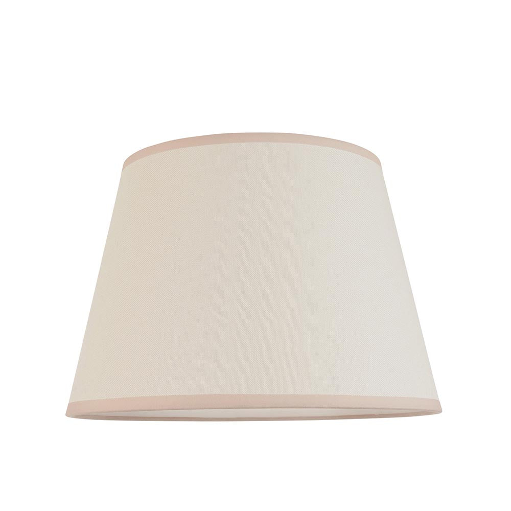 Carnaby And Ivy 35cm Vintage White Shade Floor Lamp With Satin Marlin Blue Base