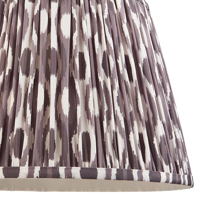 Carnaby And Ikat 35cm Pearl Grey Shade Floor Lamp With Satin Marlin Blue Base