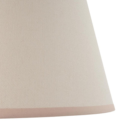 Carnaby And Ivy 35cm Vintage White Shade Floor Lamp With Satin Pink Clay Base