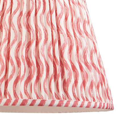 Carnaby And Ripple 35cm Coral Pink Shade Floor Lamp With Satin Pink Clay Base