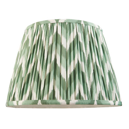 Carnaby And Zigzag 35cm Cotswold Green Shade Floor Lamp Satin Pink Clay Base