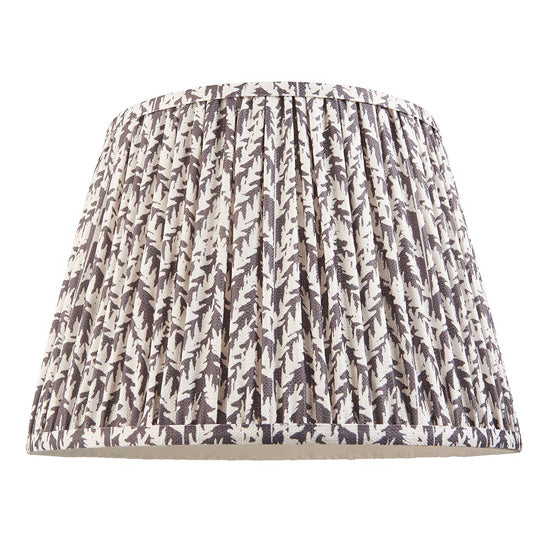 Higgledy And Leaf 35cm Pearl Grey Shade Floor Lamp With High Gloss Almond White Base