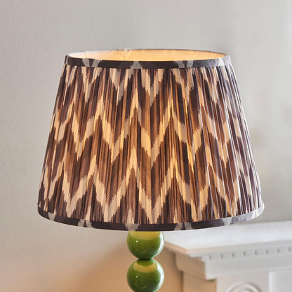 Higgledy And Zigzag 35cm Pearl Grey Shade Floor Lamp With Gloss Cotswold Green Base