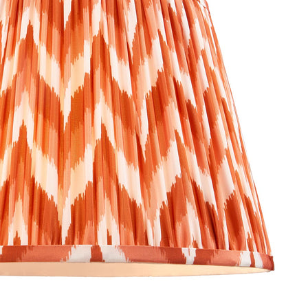 Higgledy And Zigzag 35cm Apricot Orange Shade Floor Lamp With Gloss Cotswold Green Base