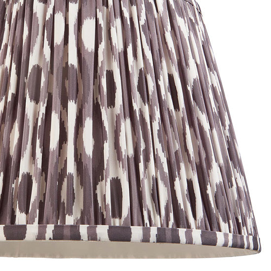 Higgledy And Ikat 35cm Pearl Grey Shade Floor Lamp With High Gloss Cotswold Green Base