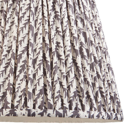Higgledy And Leaf 35cm Pearl Grey Shade Floor Lamp With High Gloss Marlin Blue Base