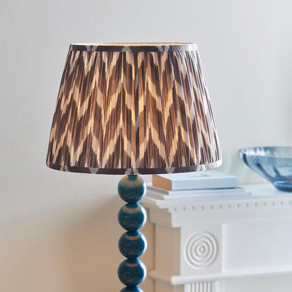 Higgledy And Zigzag 35cm Pearl Grey Shade Floor Lamp With Gloss Marlin Blue Base