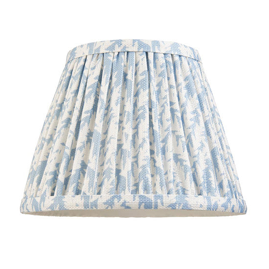 Higgledy And Leaf 20cm Shell Bay Blue Shade Table Lamp With High Gloss Cotswold Green Base