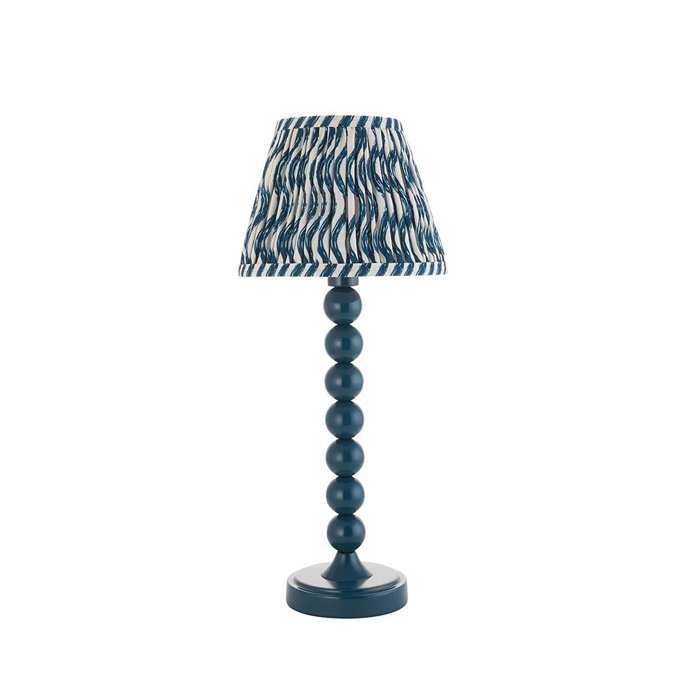 Higgledy And Ripple 20cm Marlin Blue Shade Table Lamp With Gloss Marlin Blue Base