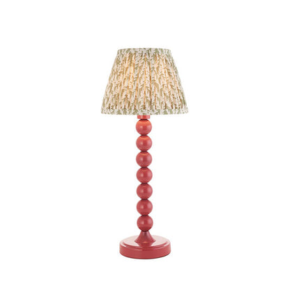 Higgledy And Leaf 20cm Herb Garden Green Shade Table Lamp With High Gloss Pink Clay Base
