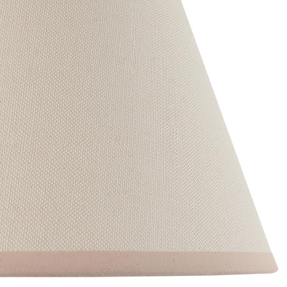 Myrtle And Ivy 25cm Vintage White Shade Table Lamp With Gloss Cotswold Green Base