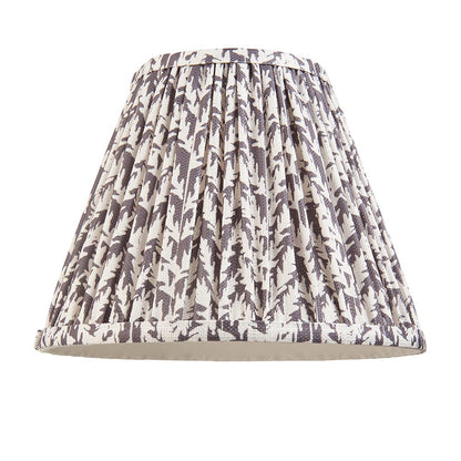 Myrtle And Leaf 25cm Pearl Grey Shade Table Lamp With Gloss Marlin Blue Base