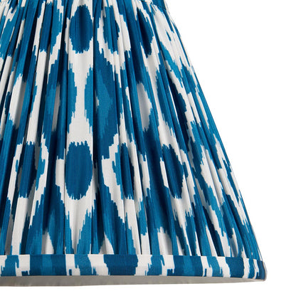 Myrtle And Ikat 25cm Marlin Blue Shade Table Lamp With Gloss Pink Clay Base