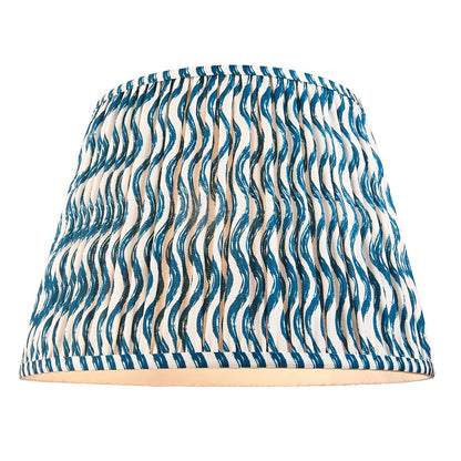 Eltham And Ripple 40cm Marlin Blue Shade Ceiling Light With Red Colour Braided Cable