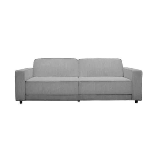 Allie Corduroy Fabric 3 Seater Sofa Bed In Grey